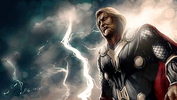 God Of Thunder Odinson, thor, artwork, artist, deviantart, digital-art HD wallpaper