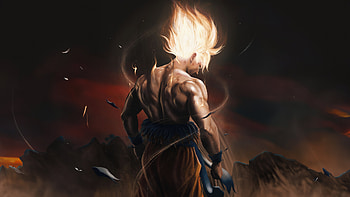 Goku Saiyan Brilliance, goku, anime, artwork, digital-art, art, artist, artstation HD wallpaper