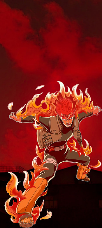 Gai Sensei Eight Gates, orange, nightguy, art, Naruto, anime HD phone wallpaper
