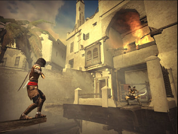 prince of persia the two thrones, fight, prince of persia, adventure, action, hard, 3d, abstract, weapon, game, danger, castle, jump HD wallpaper
