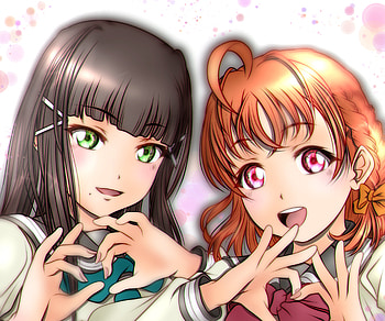 Dia Kurosawa & Chika Takami, Chika Takami, Dia Kurosawa, Anime, Love Live! Sunshine!! HD wallpaper