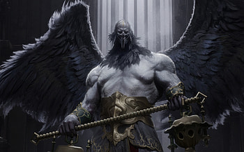 Dark Angel Sentinel — Quad Fantasy, dark, angel, fantasy, Dark Fantasy HD wallpaper