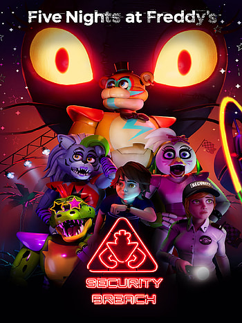 Fnaf security breach, Rojo, Juegos HD phone wallpaper