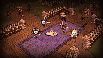 Don't Starve Together – Dark Woodland Adventure Scene, video game, Don't Starve Together HD wallpaper