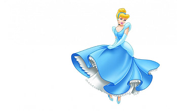 Cinderella, blue, blonde, disney, girl, dress, woman, fantasy, movie, princess HD wallpaper