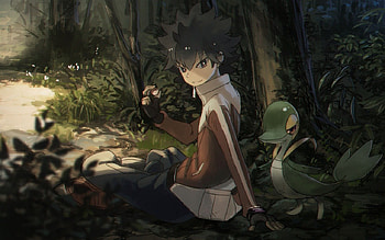 Snivy, a, cool, bad, grass, pokemon HD wallpaper