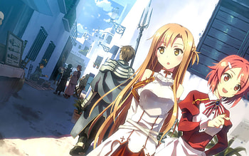 Asuna, Although this is the game, Yuuki Asuna, Japanese anime, Anime girl HD wallpaper