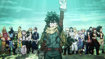 Izuku Midoriya & Heroes Unite | My Hero Academia, Izuku Midoriya, Anime, My Hero Academia HD wallpaper