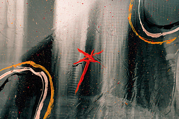 Abstract, Paint, Surface, Glass, Stains, Spots, Smears, Strokes HD wallpaper