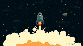 Art, Universe, Smoke, Vector, Rocket HD wallpaper