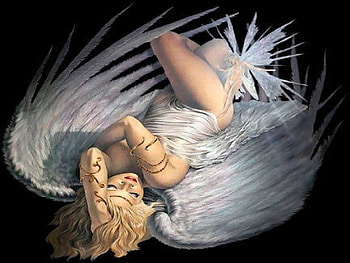 Fairy Watching Over Angel, fairy, abstract, fantasy, other, angel HD wallpaper