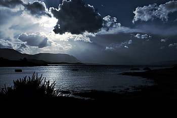 Light in Clouds, in clouds, beautiful, , light HD wallpaper