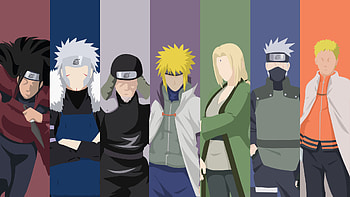 Hashirama Senju Hiruzen Sarutobi Hokage Kakashi Hatake Minato Namikaze Naruto Uzumaki Naruto HD wallpaper