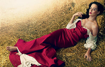 Classic Ranch, barn, brunettes, cowgirls, ranch, hay, dress HD wallpaper
