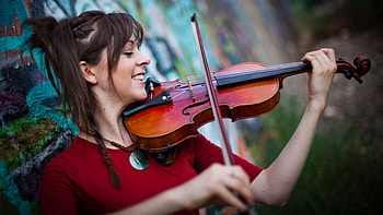 Lindsey Stirling, by Ryan Johnson, Striking visuals, Wall art HD wallpaper