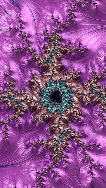 Trippy Psychedelic Fractal, purple, Abstract, fractal, abstract purple HD phone wallpaper