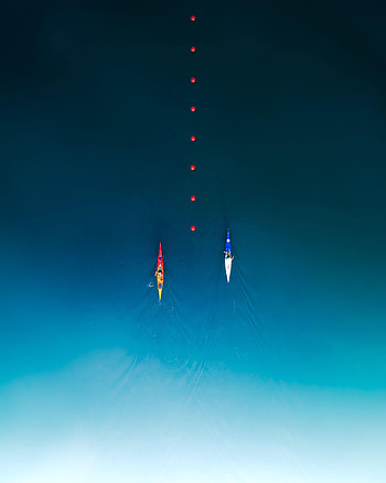 Water, View From Above, Miscellanea, Miscellaneous, Boat, Canoe HD phone wallpaper