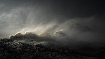 wave, ocean, sea, Ocean Waves, ocean storm HD wallpaper