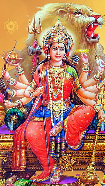 Durga Maa, shulini, devotional HD phone wallpaper