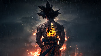 Goku Faces Destiny, goku, dragon-ball, anime, artwork, digital-art, ai, artist HD wallpaper