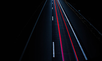Dark, Shine, Light, Road, Markup, Lines HD wallpaper