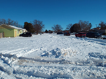 Lubbock Street - After Goliath, Snowstorm, Winter, , Street Scene HD wallpaper