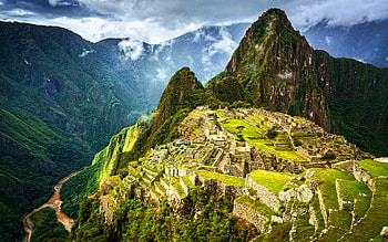 Machu Picchu , Peruvian landmarks, Majestic ruins, Natural splendor HD wallpaper