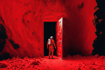Bathed In Red, artist, artwork, digital-art, deviantart HD wallpaper