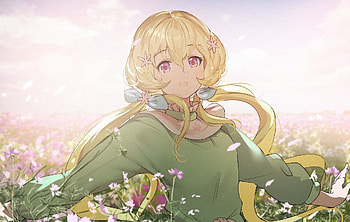 Blonde, anime girl, Aria Futaba, Aikatsu Stars! HD wallpaper