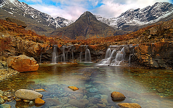 Fairy pools, Skye's Scotland landscape, beauty, Visual treat HD wallpaper