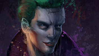 Speed Paint Joker, joker, superheroes, supervillain, artwork, deviantart HD wallpaper