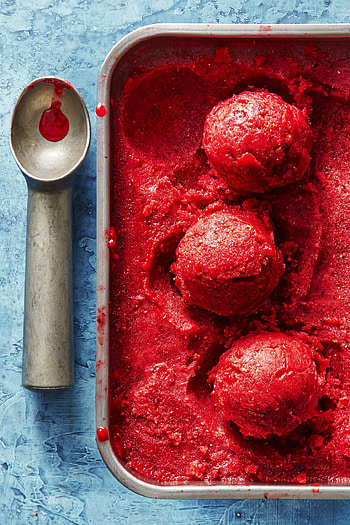 Basil berry lemonade sorbet, Refreshing fusion, Vibrant summer treat, Delicious blend HD phone wallpaper