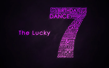 Number 7, Good Luck HD wallpaper