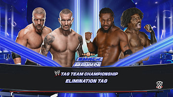 WWE SmackDown A New Day vs. Evolution Tag Team Championship Match HD wallpaper