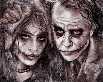 Harley Quinn and Joker, other, fun, woman, man HD wallpaper