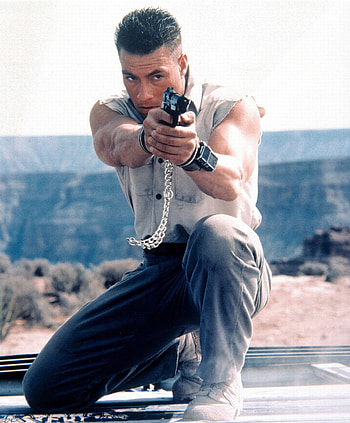 Hard Target, Thrilling chase scenes, High-stakes action, Explosive climax HD phone wallpaper