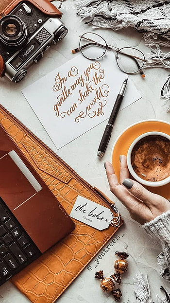 Laptop Aesthetic, Aesthetic Coffee HD phone wallpaper