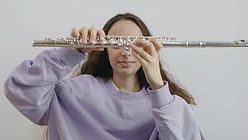 Woman holding flute, Graceful , Passionate performer, Musical presence HD wallpaper