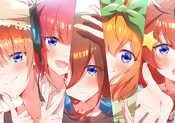 The Quintessential Quintuplets Ultra, Ichika Nakano, Nino Nakano, Miku Nakano, Yotsuba Nakano, Itsuki Nakano, Anime, The Quintessential Quintuplets HD wallpaper