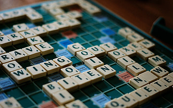 Scrabble creative backgrounds, Letter tiles design, Words come alive, Word game art HD wallpaper