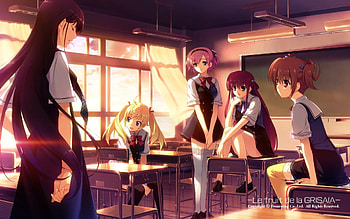 School, Ladies and Rivals, Class, Ladies, Rivals, Beauty, Wall, HighSchool Girls, BG, Anime, Girl, Colours, Grisaia, Novl, New HD wallpaper
