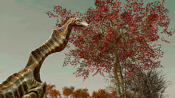 Autumn Dinosaur Encounter, video game, Starfield HD wallpaper