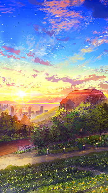 Anime Landscape Anime, Anime Scenery HD phone wallpaper
