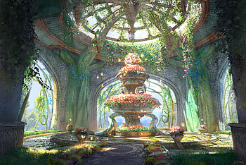 Building, Anime, Flower HD wallpaper