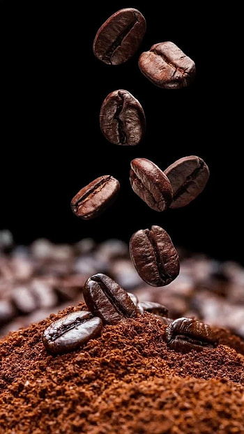 graphic beans, Coffee obsession, Warm hues, Bean appreciation HD phone wallpaper