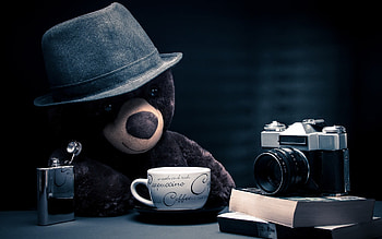 Coffee cup creativity, Books and coffee cups, Imaginative scene, Cozy and peaceful HD wallpaper