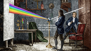 Prism experiment, Isaac Newton HD wallpaper