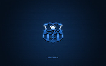 Zulia FC, Venezuelan football club, blue logo, blue carbon fiber background, Venezuelan Primera Division, football, Maracaibo, Venezuela, Zulia FC logo HD wallpaper