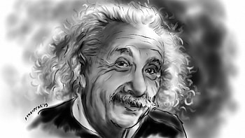 albert einstein paintings - backgrounds HD wallpaper