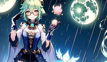 Sucrose, Sucrose (Genshin Impact), video game, Genshin Impact HD wallpaper